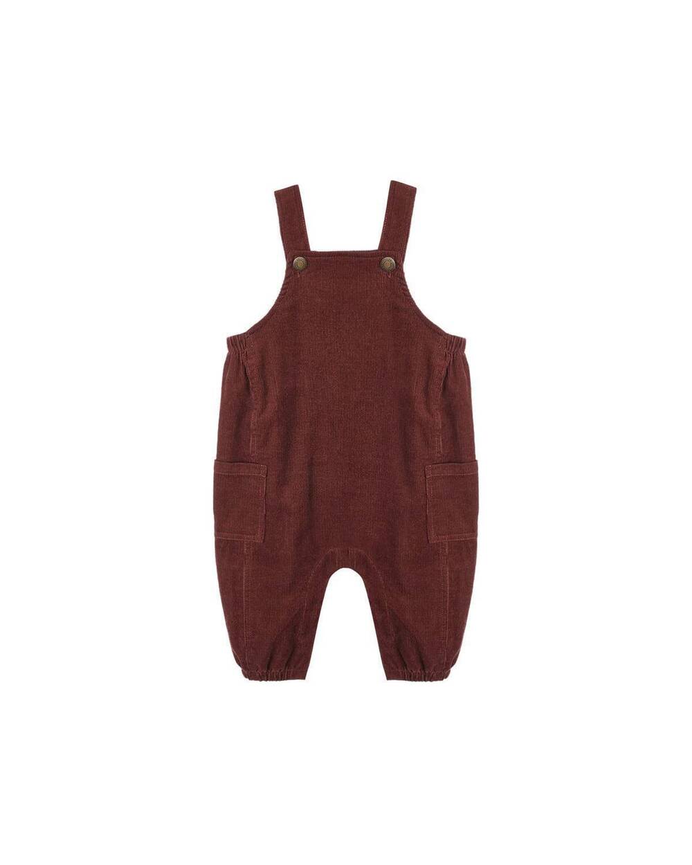 NEW RYLEE + CRU kid's cargo overalls in burgundy